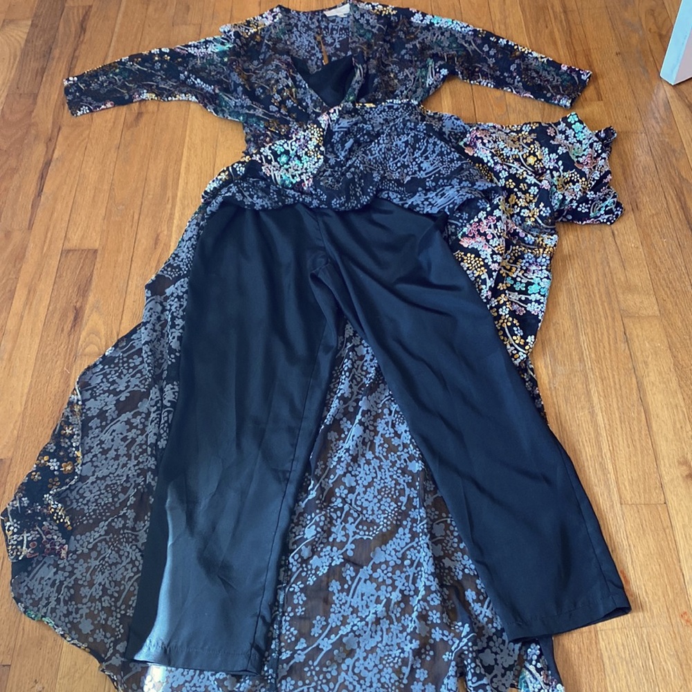 Anthropologie boho chic Moulinette Soeurs floral jumpsuit size 2 - Picture 8 of 10